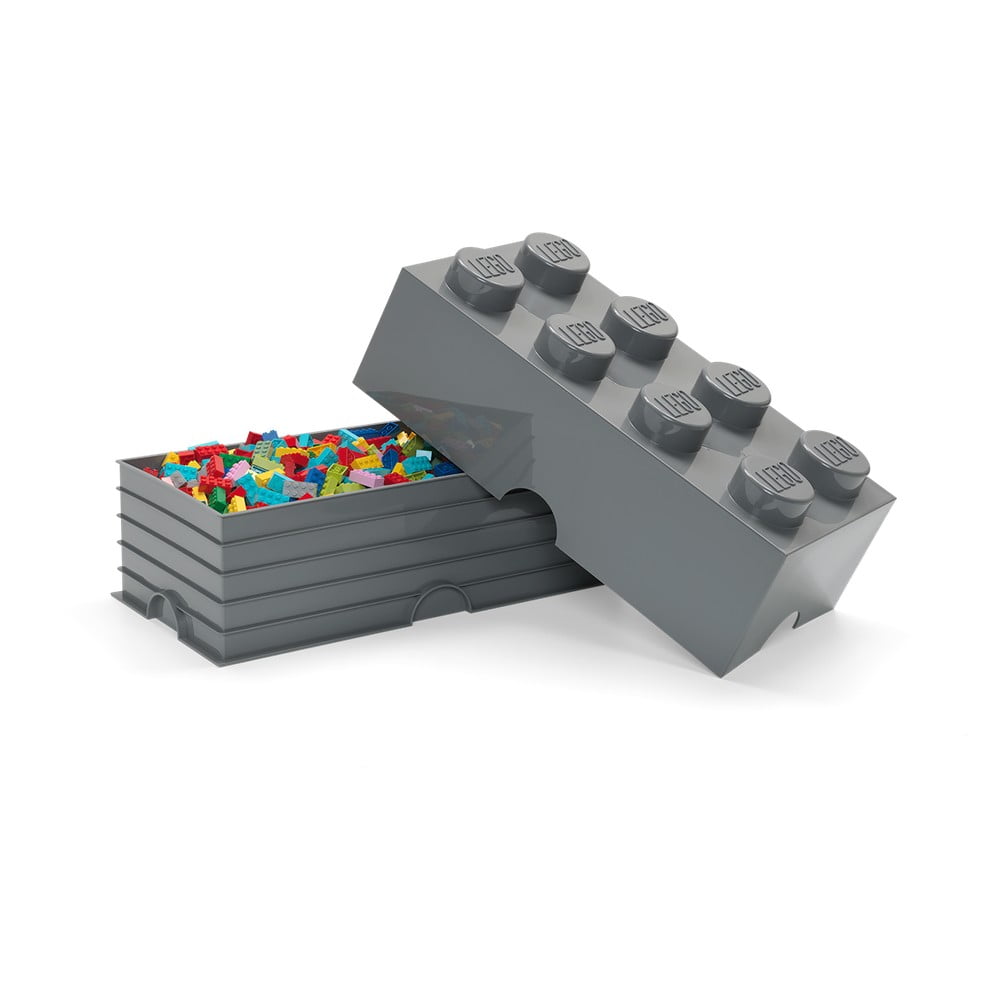 Obrázok Detský tmavosivý úložný box LEGO® Rectangle