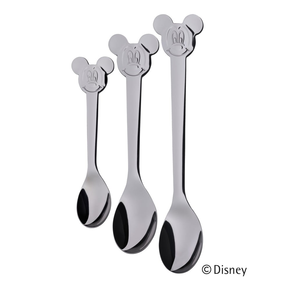 E-shop Súprava 3 detských lyžičiek z antikoro ocele Cromargan® Mickey Mouse