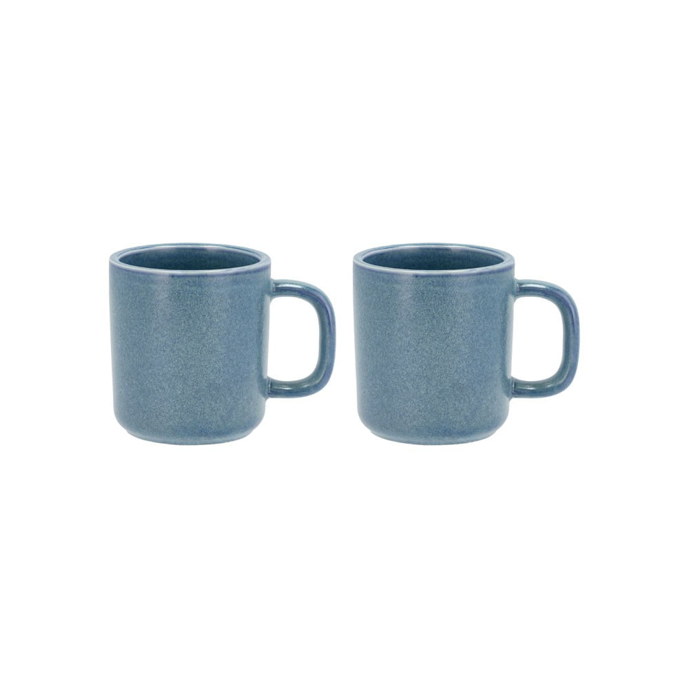 E-shop Súprava 2 modrých porcelánových hrnčekov Villa Collection Fjord, 250 ml
