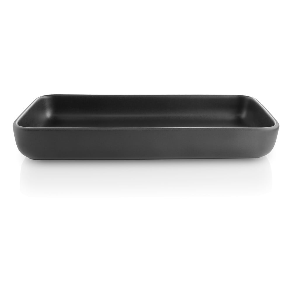 E-shop Čierny kameninový servírovací tanier Eva Solo Nordic, 24 x 12 cm