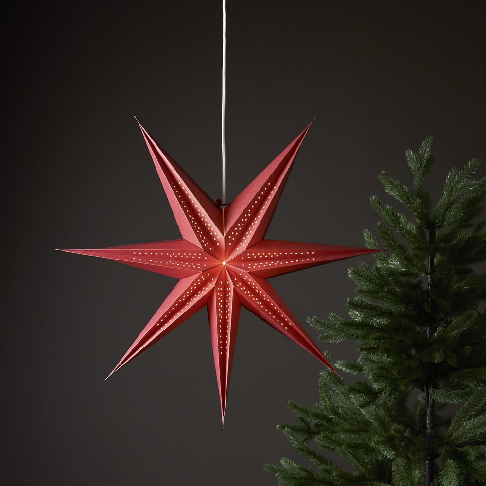 E-shop Červená vianočná svetelná dekorácia ø 60 cm Point - Star Trading