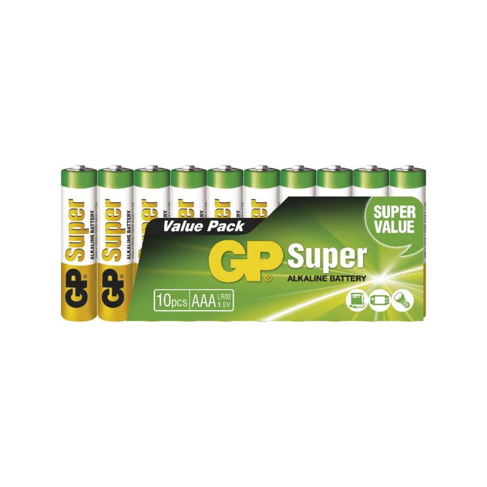 E-shop Súprava 10 alkalických baterií EMOS GP Super AAA