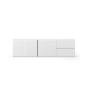 Matne biely televízny stolík TemaHome Join, 200 × 57 cm