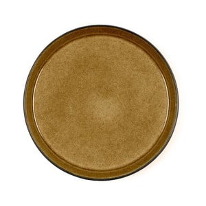 Okrovožltý kameninový plytký tanier Bitz Mensa, priemer 27 cm