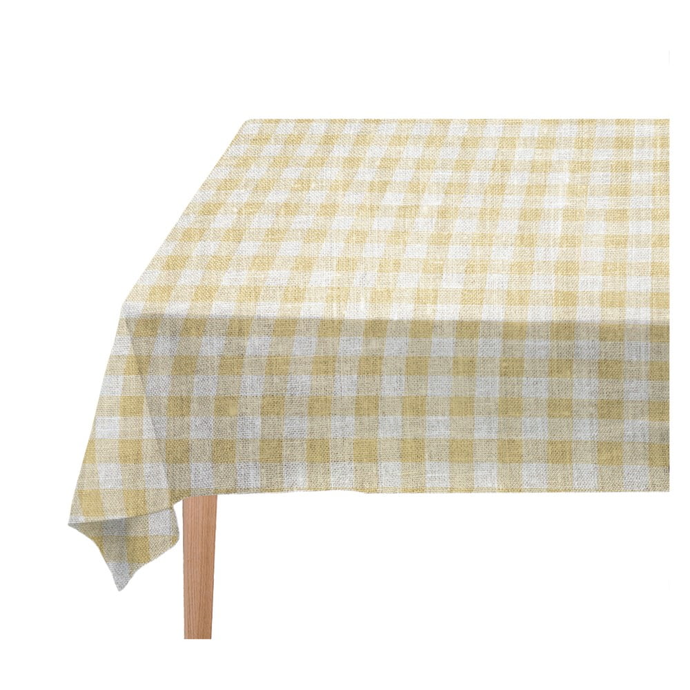 Obrázok Obrus Linen Couture Beige Vichy, 140 x 200 cm