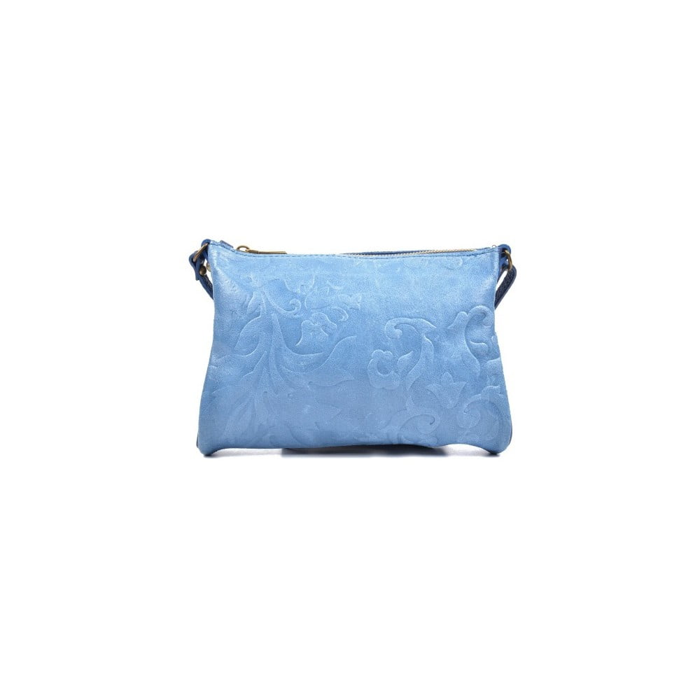 Modrá kožená kabelka Carla Ferreri Cipria