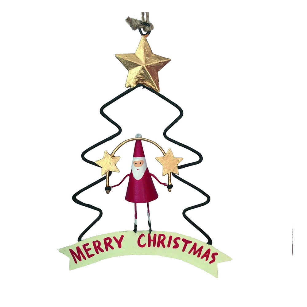E-shop Vianočná dekorácia G-Bork Santa in Christmastree