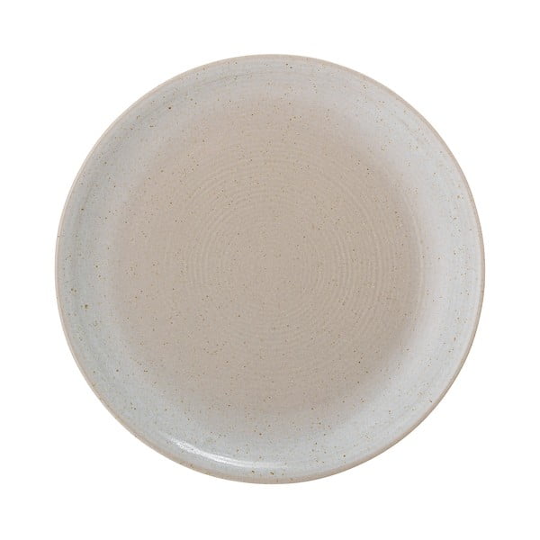 Krémovobiely kameninový tanier Bloomingville Taupe, ø 21,5 cm