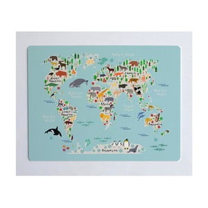Podložka na stôl Little Nice Things World Map, 55 × 35 cm