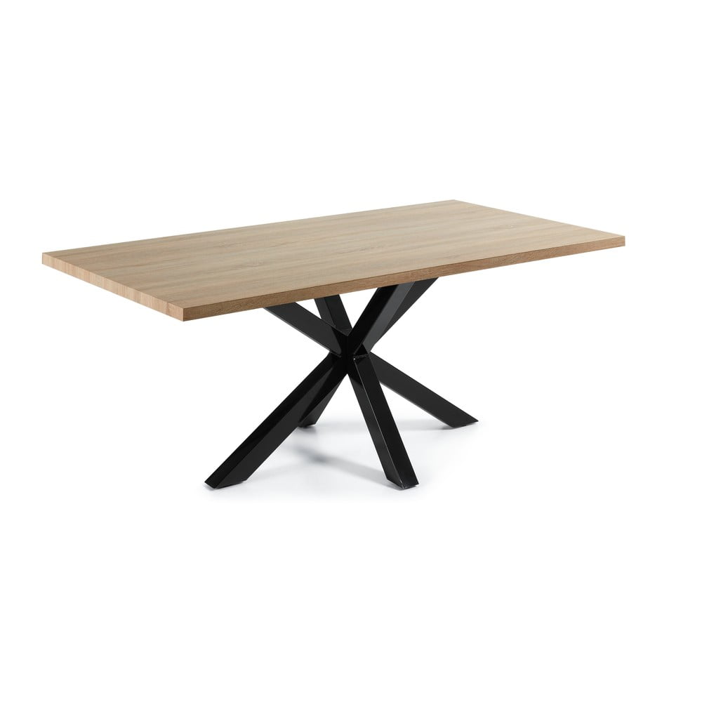 E-shop Jedálenský stôl v dekore dubového dreva Kave Home, 200 x 100 cm