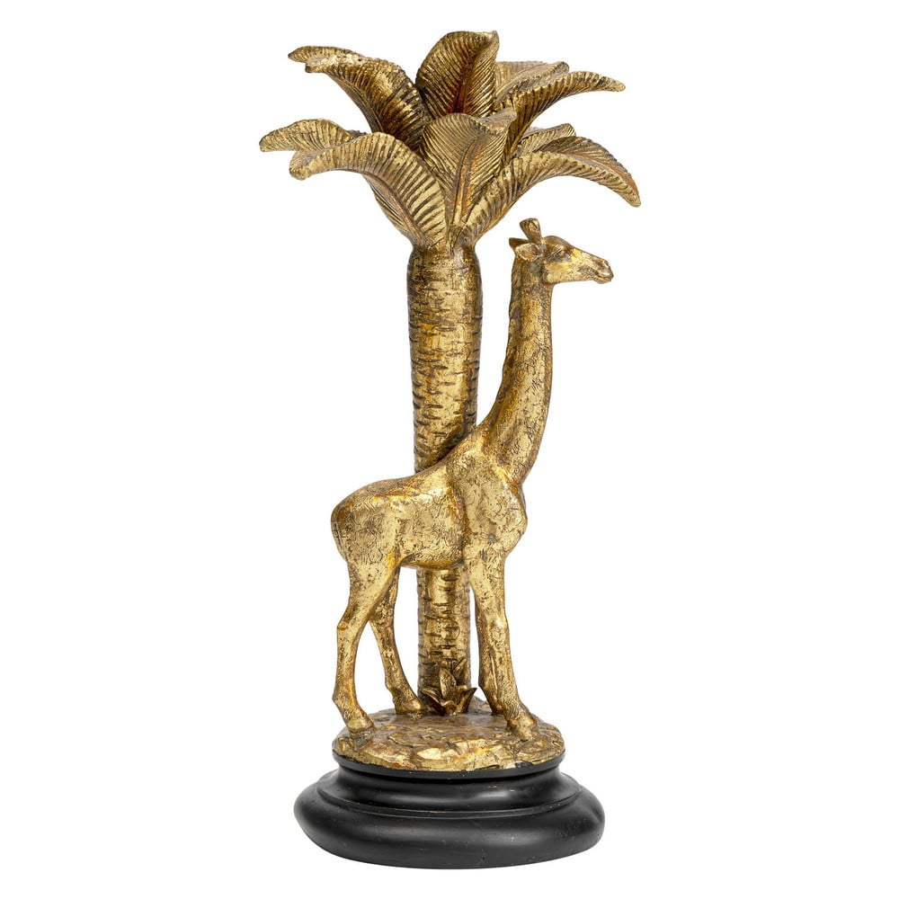 Obrázok Dekoratívny svietnik v zlatej farbe Kare Design Giraffe Palm Tree, výška 35 cm