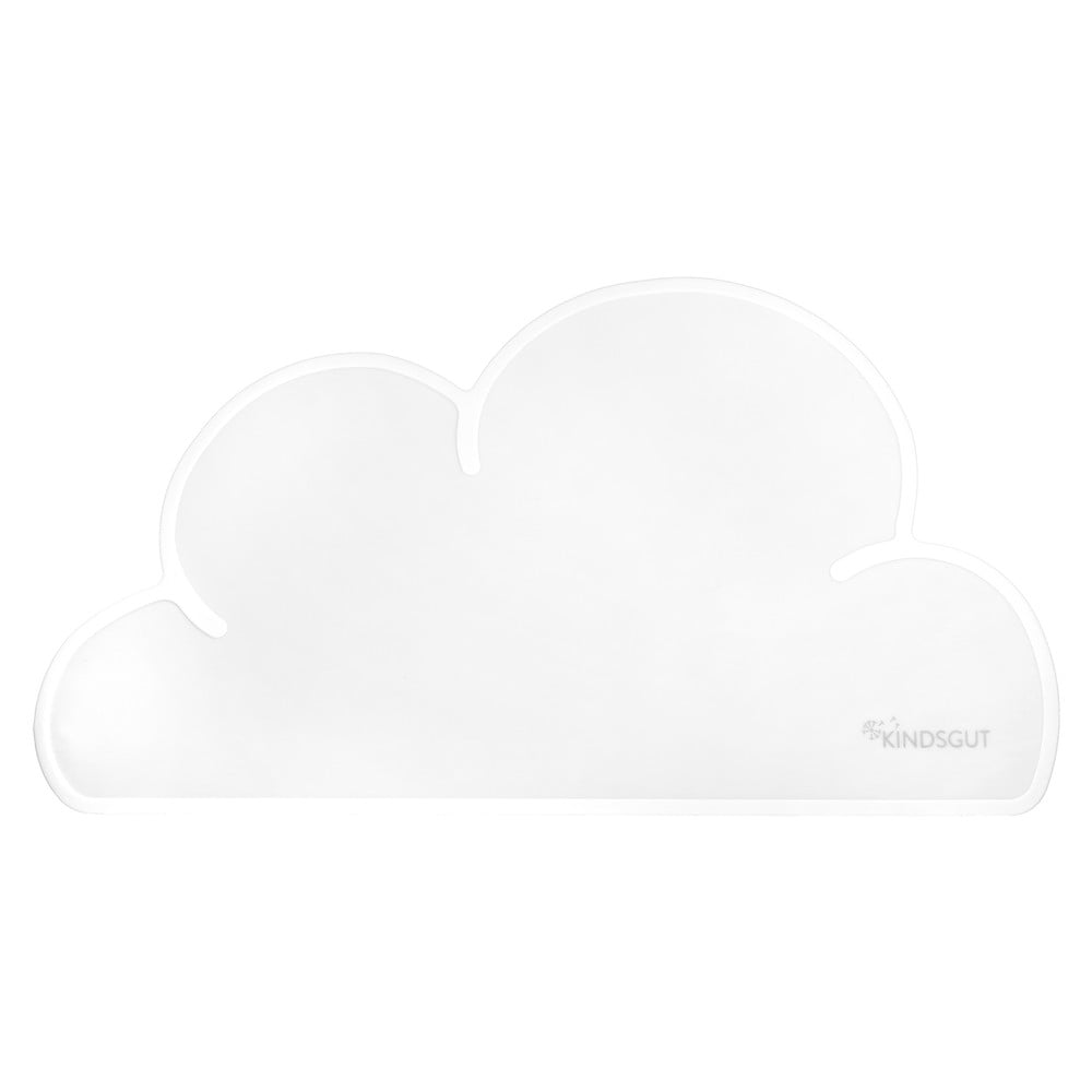 E-shop Biele silikónové prestieranie Kindsgut Cloud, 49 x 27 cm