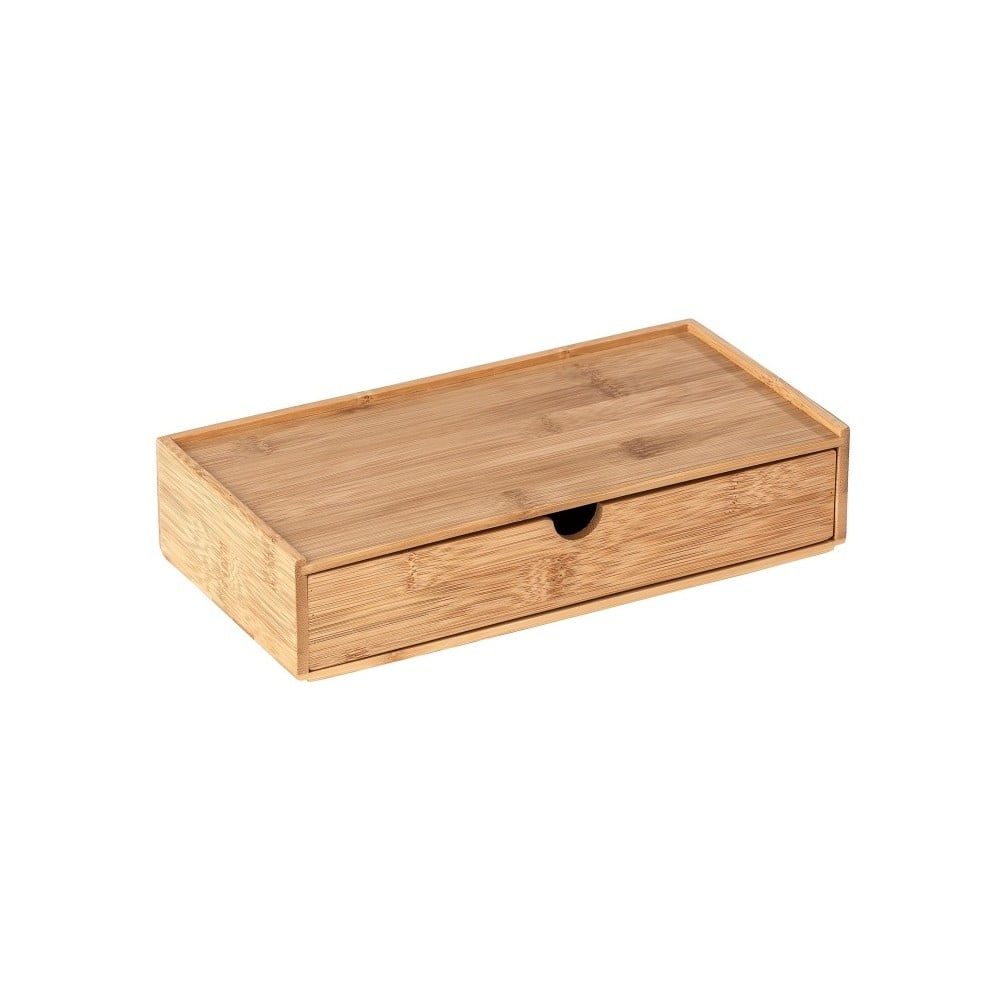 E-shop Bambusový úložný box s priehradkou Wenko Terra