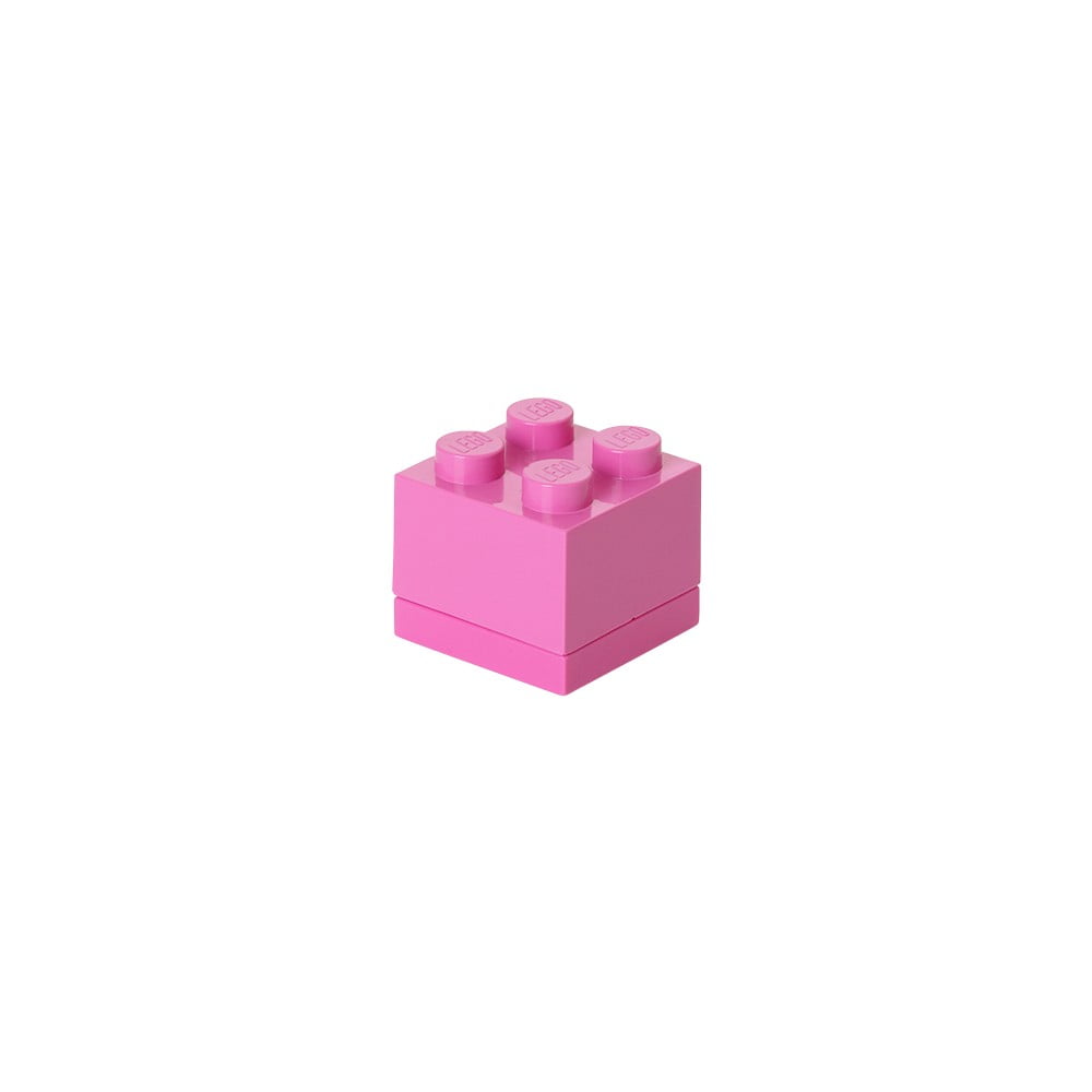 E-shop Ružový úložný box LEGO® Mini Box