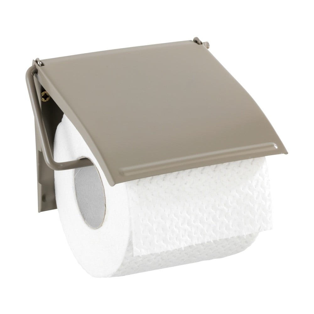 E-shop Hnedobéžový nástenný držiak na toaletný papier Wenko Cover