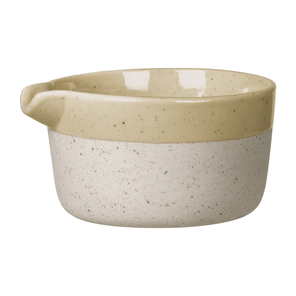 E-shop Béžová keramická nádoba na mlieko Blomus Sablo