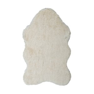 Biely kožušinkový koberec Floorist Soft Bear, 70 × 105 cm