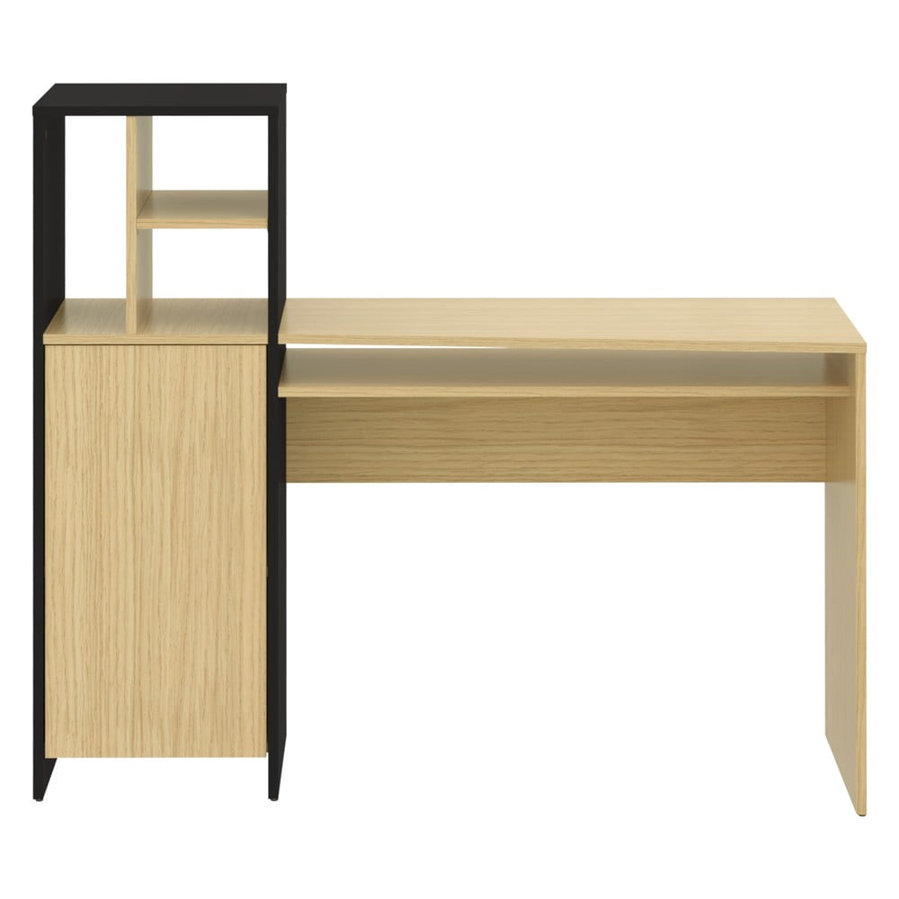 E-shop Pracovný stôl s doskou v dubovom dekore 130x50 cm Mitch - TemaHome