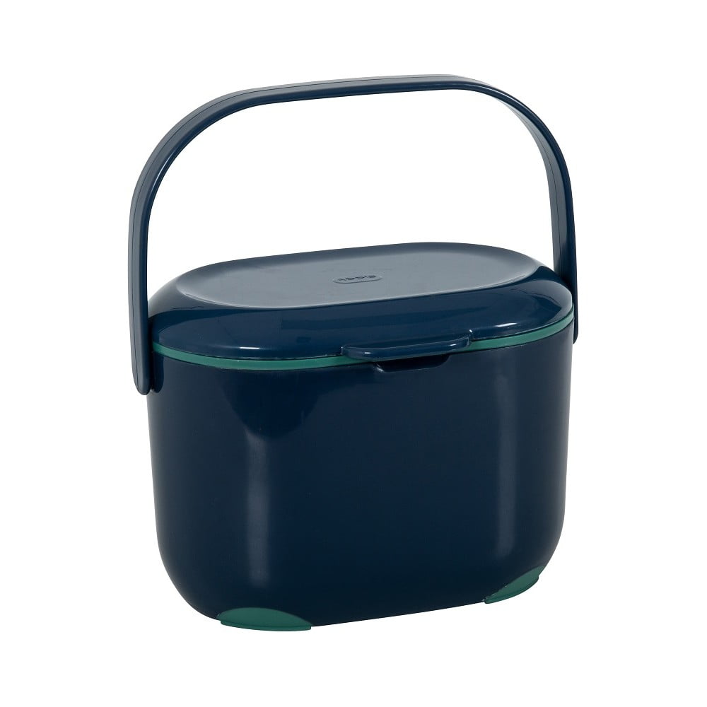 E-shop Modro-zelená nádoba na kompostovateľný odpad Addis Caddy, 2,5 l