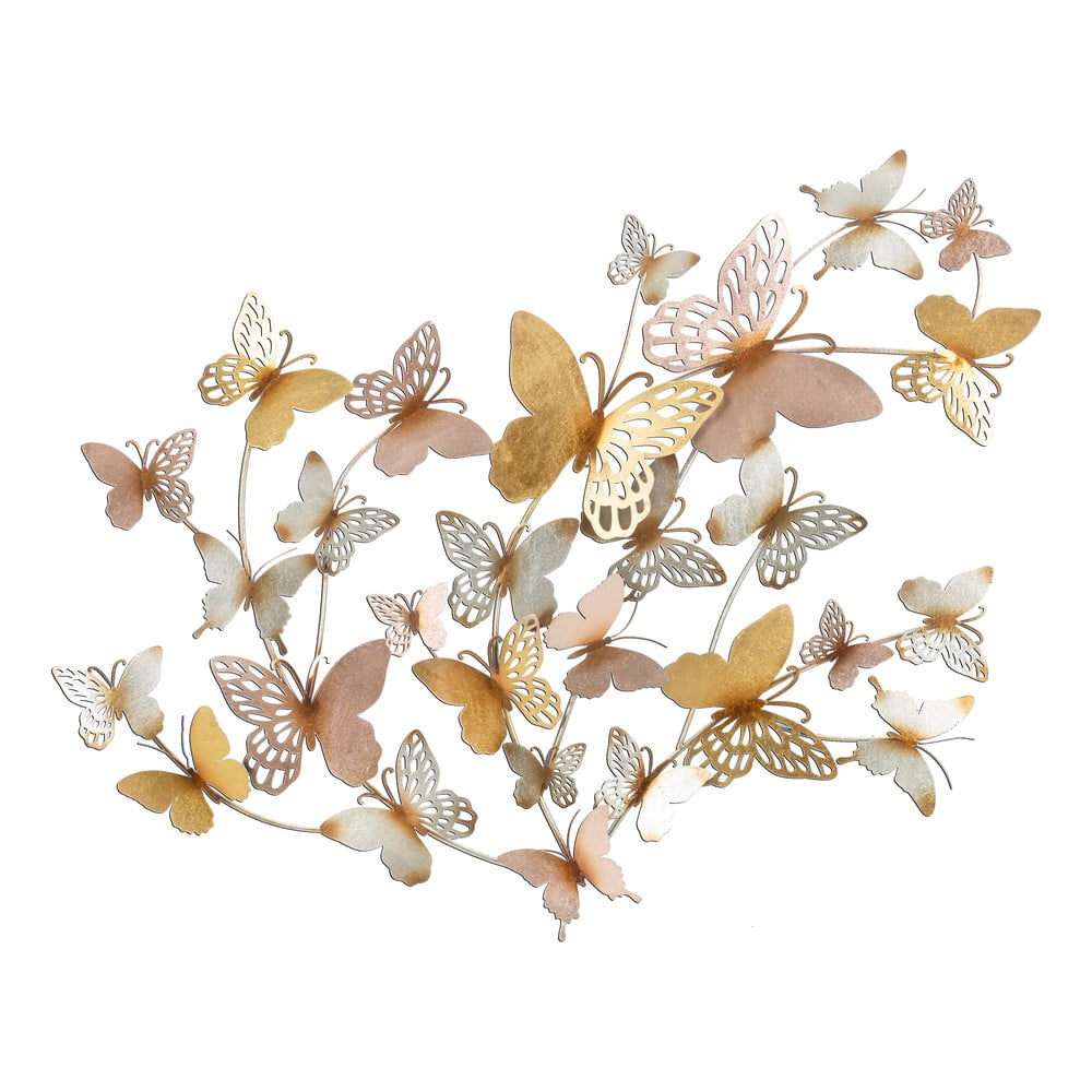 E-shop Kovová nástenná dekorácia 132x95.5 cm Butterflies - Mauro Ferretti