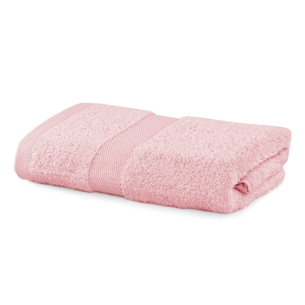 E-shop Ružový uterák DecoKing Marina, 50 × 100 cm