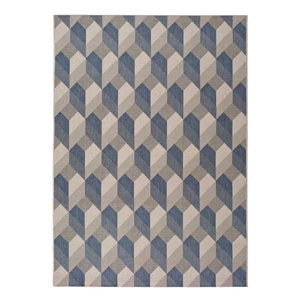 E-shop Béžovo-modrý vonkajší koberec Universal Silvana Miratta, 80 x 150 cm