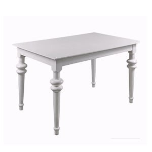Biely rozkladací jedálenský stôl Durbas Style Torino, 150 x 83 cm