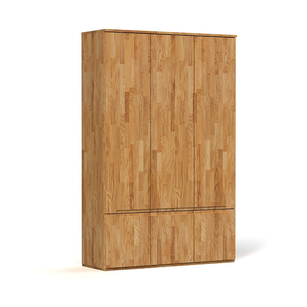 E-shop Šatníková skriňa z dubového dreva 135x206 cm Vento 3 - The Beds
