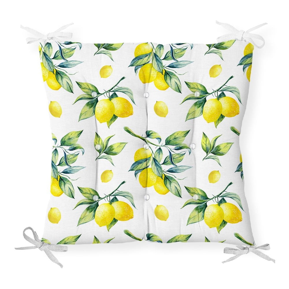 E-shop Sedák s prímesou bavlny Minimalist Cushion Covers Lemons, 40 x 40 cm