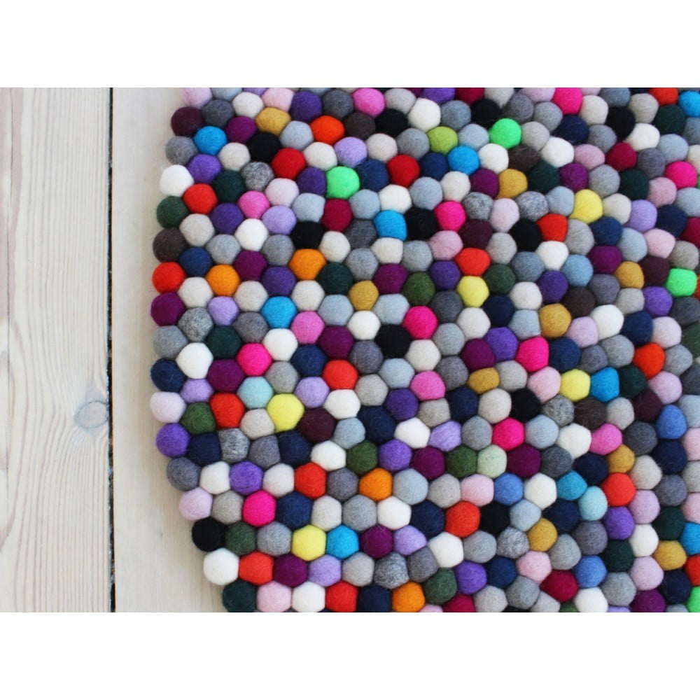 Obrázok Guľôčkový vlnený koberec Wooldot Ball rugs Multi Pang, ⌀ 140 cm