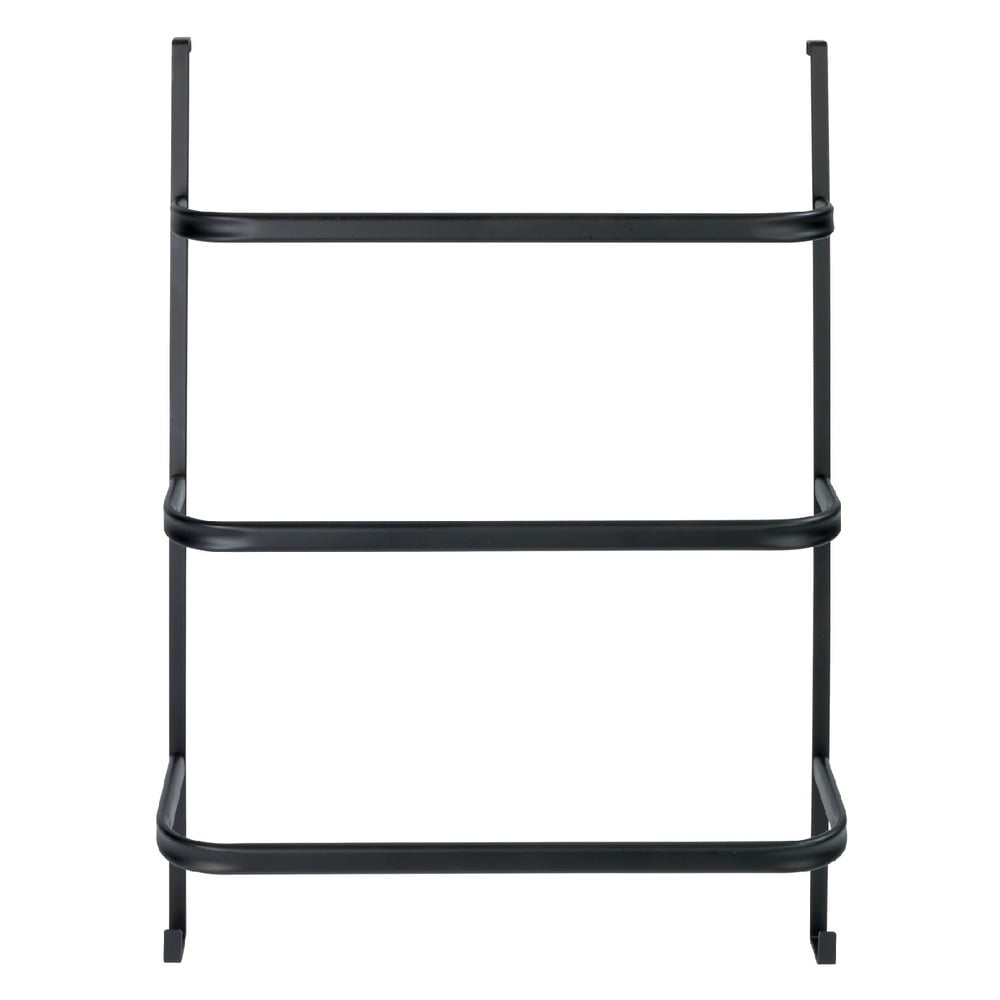 Obrázok Čierny samodržiaci vešiak na uteráky Wenko Towel Holder Black, 21 × 54 cm