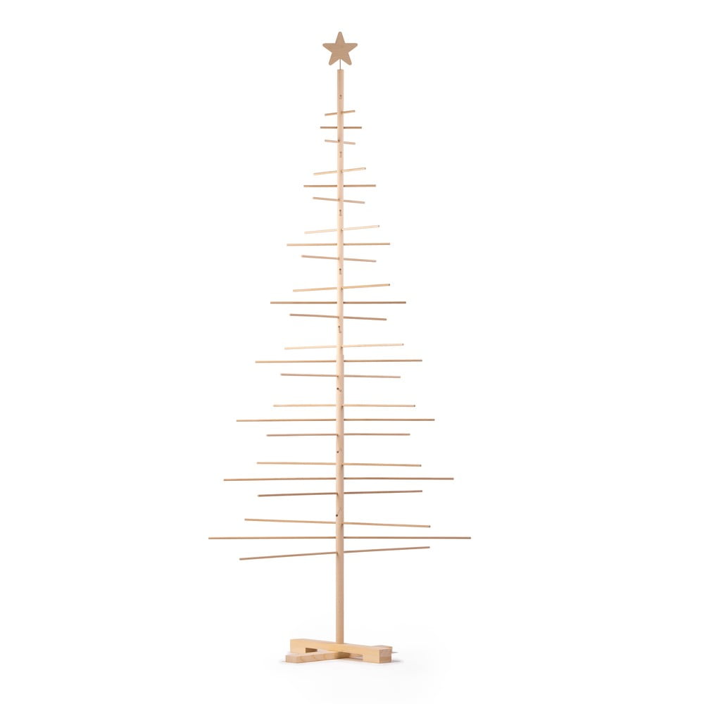 E-shop Drevený vianočný stromček Nature Home, výška 240 cm