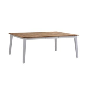 Dubový rozkladací jedálenský stôl s bielymi nohami Folke Mimi, dĺžka 145 cm