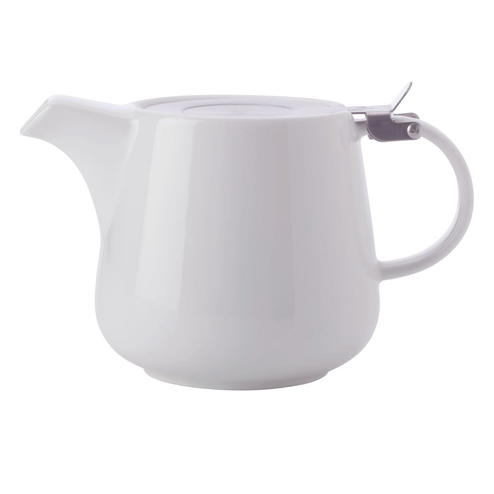 E-shop Biela porcelánová čajová kanvica so sitkom Maxwell & Williams Basic, 1,2 l