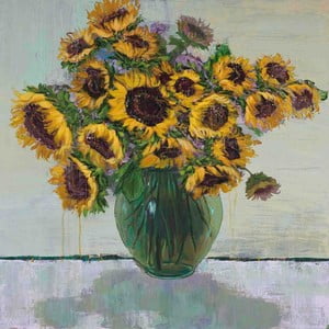 Obraz na plátne Marmont Hill Sunflowers, 61 × 61 cm