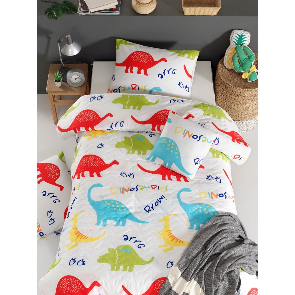 E-shop Detská prikrývka cez posteľ s obliečkou na vankúš Mijolnir Dinazorus, 160 x 220 cm