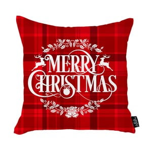 Červená vianočná obliečka na vankúš Apolena Honey Merry Christmas, 45 x 45 cm