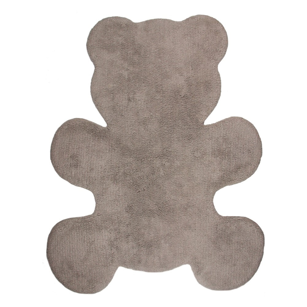 Detský hnedý koberec Nattiot Little Teddy, 80 × 100 cm