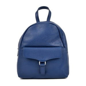 Modrý kožený batoh Isabella Rhea Mille