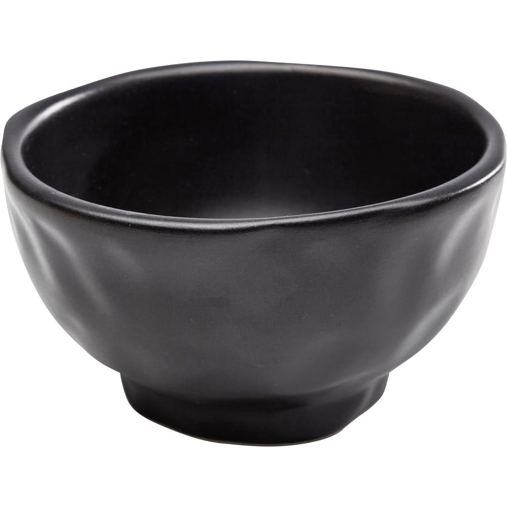 E-shop Čierna kameninová miska Kare Design Organic Black, ⌀ 15 cm