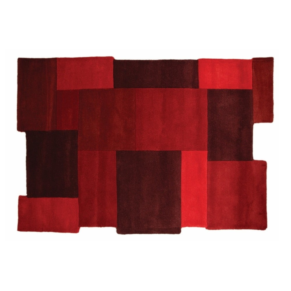 Obrázok Vlnený koberec Flair Rugs Illusion Colage Justinne, 90 x 150 cm