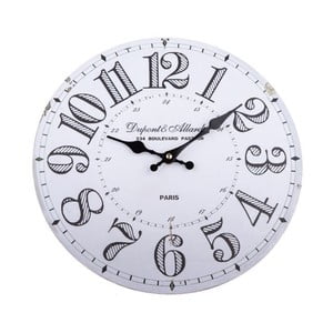 Drevené nástenné hodiny Dakls Simmi, ø 34 cm