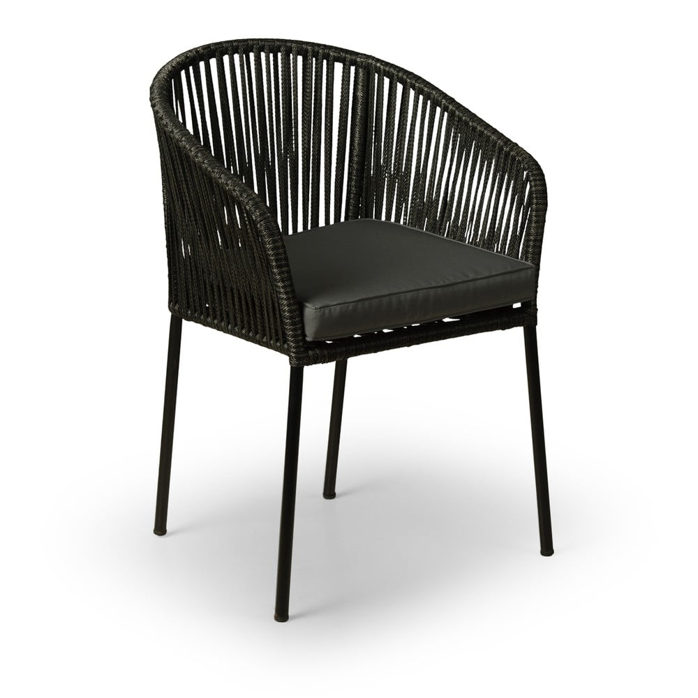 E-shop Súprava 2 čiernych záhradných stoličiek Bonami Selection Trapani