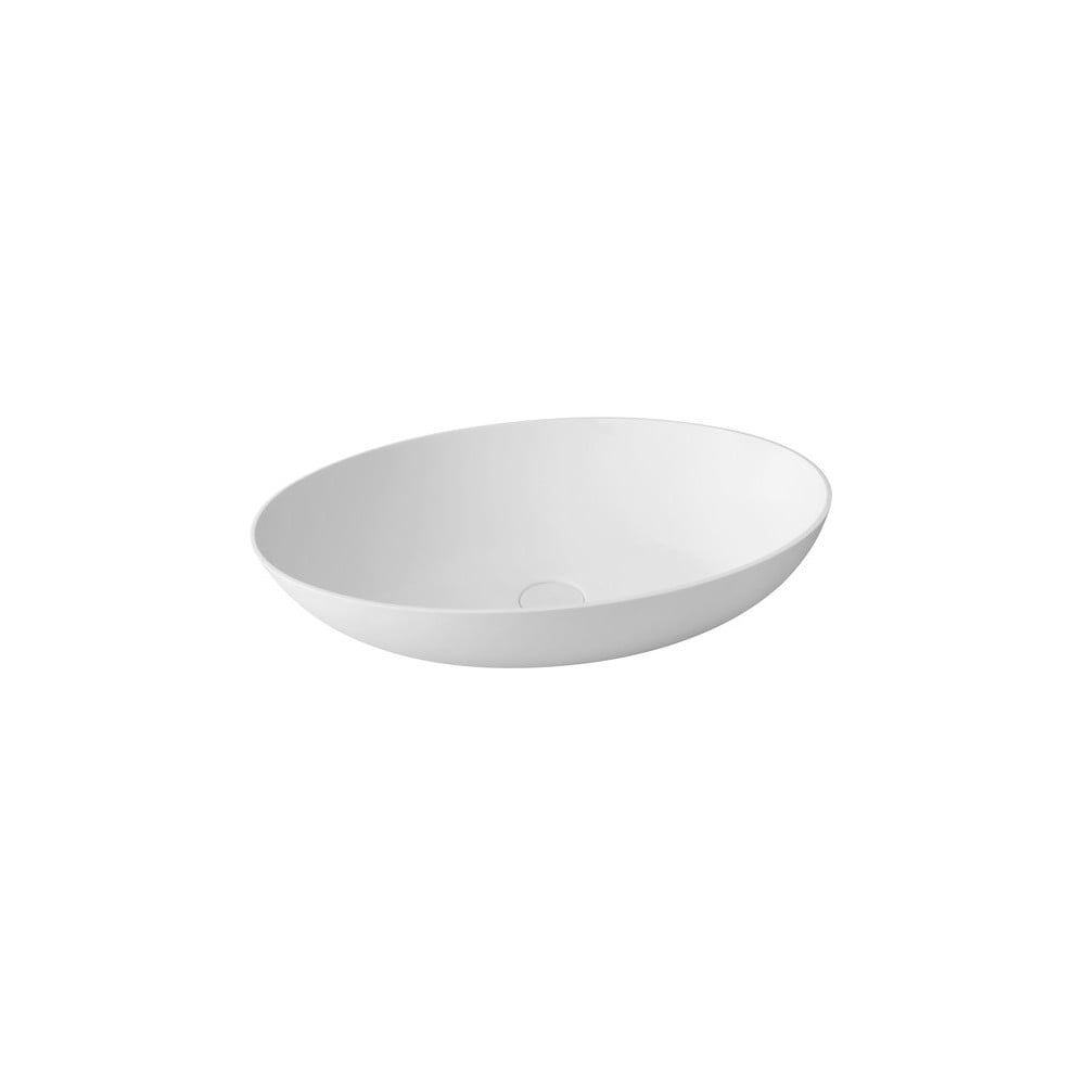 E-shop Biele keramické umývadlo Sapho Thin, 60 x 40 cm