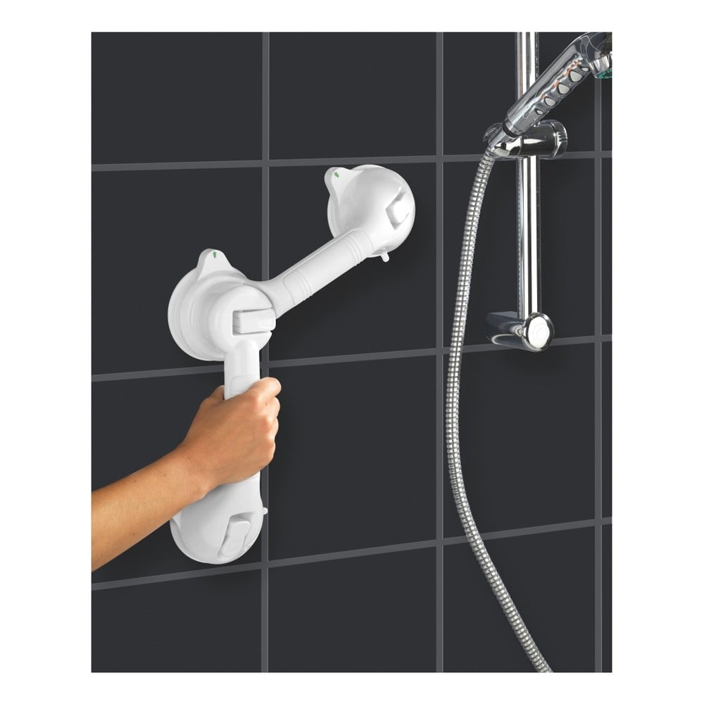 E-shop Biele bezpečnostné držadlo do sprchy pre seniorov Wenko Secura, dĺžka 49,5 cm