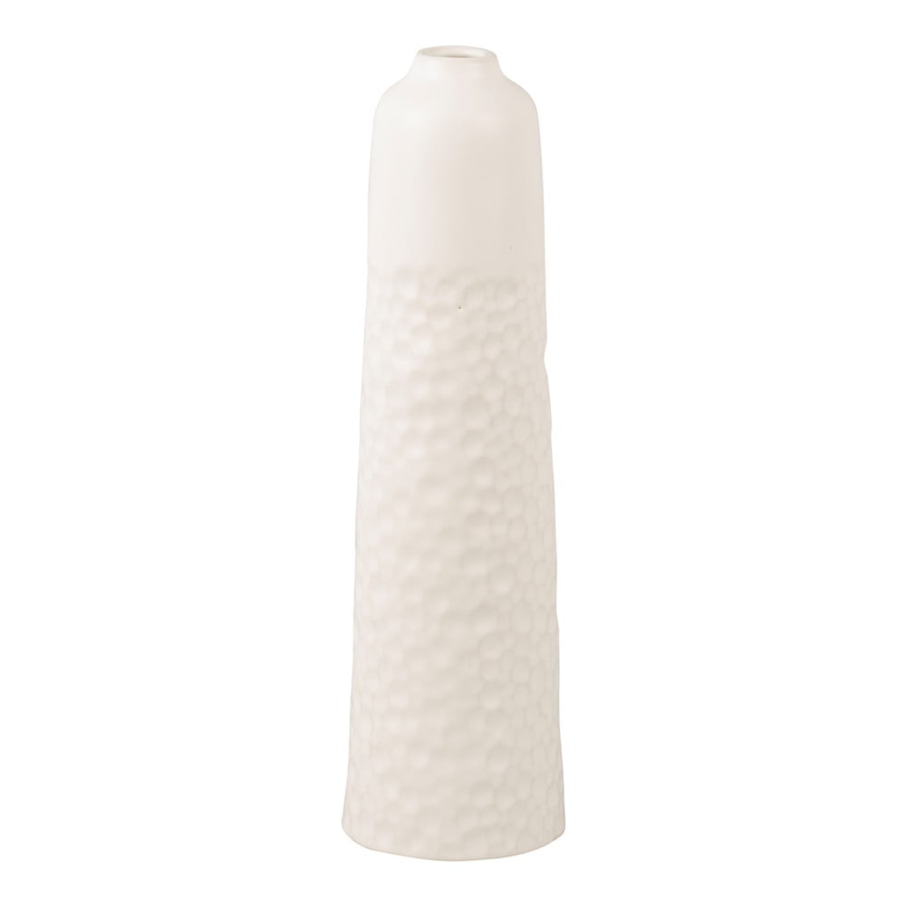 E-shop Biela keramická váza PT LIVING Carve, výška 27,5 cm