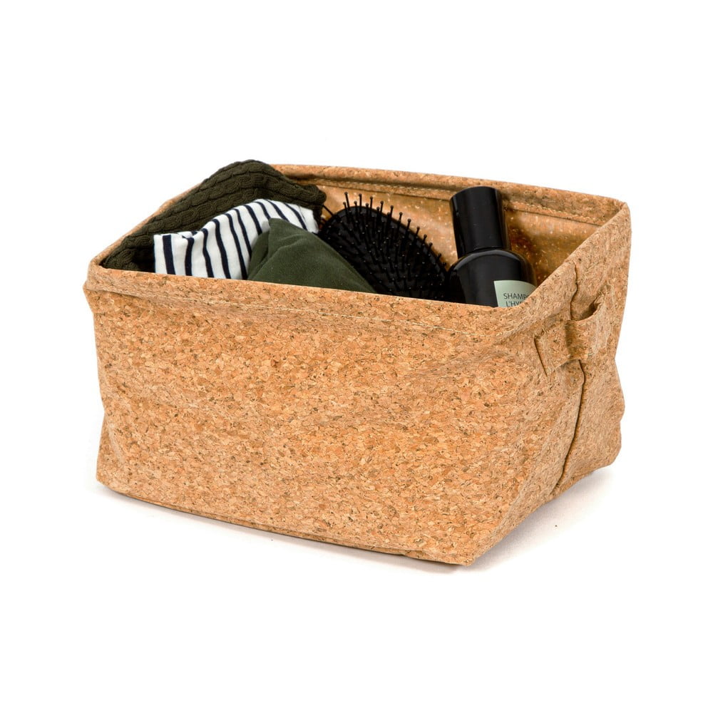 Obrázok Úložný korkový košík Compactor Cork Iron Frame Basket, 25 x 15 cm