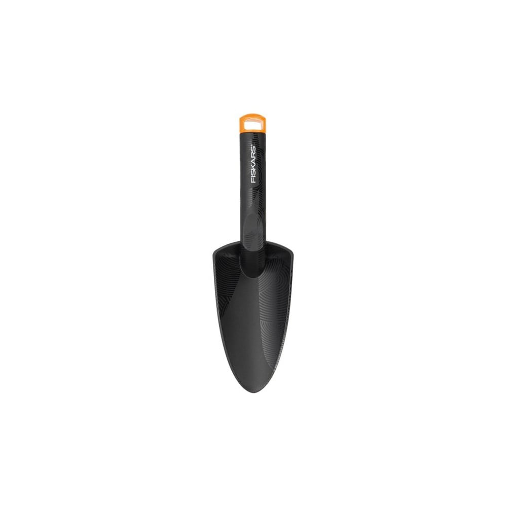 E-shop Čierna záhradná lopatka zo sklolaminátu Fiskars Solid, šírka 8,4 cm