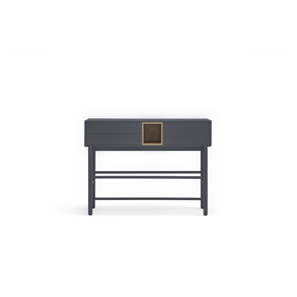 E-shop Tmavosivý konzolový stolík 35x120 cm Corvo - Teulat