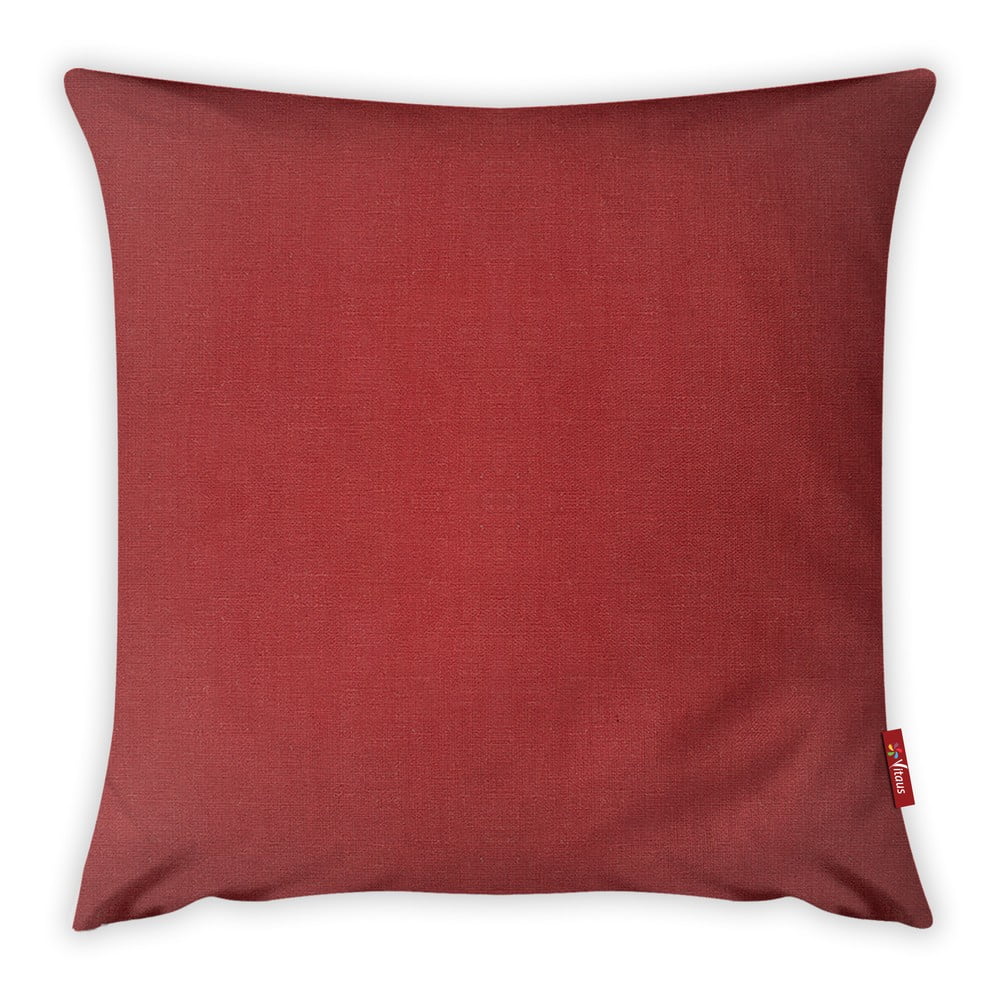 E-shop Červená obliečka na vankúš s bavlnou Vitaus, 43 x 43 cm